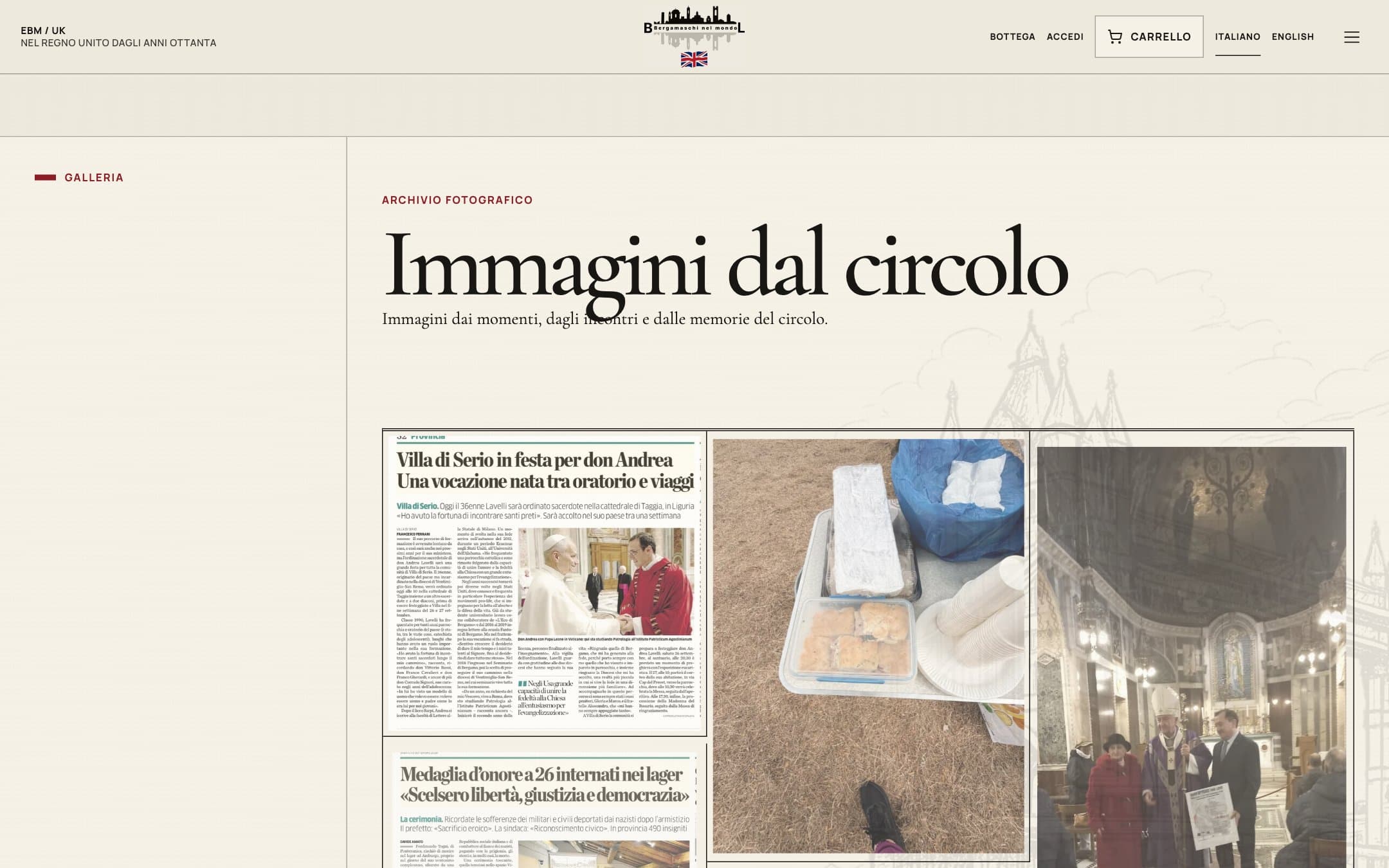 Ente Bergamaschi nel Mondo UK — Website & Telegram Publishing Bot 2